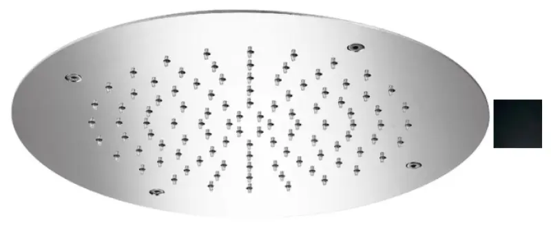 SB Round Temptation Ενσωματωμένη ντουζιέρα 50 cm Μαύρο ματ 1208955806