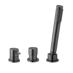 Water Evolution Flow 3-οπών Μίκτης Μπάνιου για Τοποθέτηση στην Άκρη της Μπανιέρας PVD Gun Metal T138SBGME