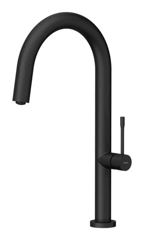 Quadri Brighton μπαταρία κουζίνας μαύρο ματ με περιστρεφόμενο στόμιο 1208956107