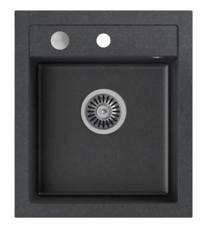 Quadri Λονδίνο γρανίτης ανθρακί νεροχύτης 43x50 εκ με οπή για μπαταρία 1208956318