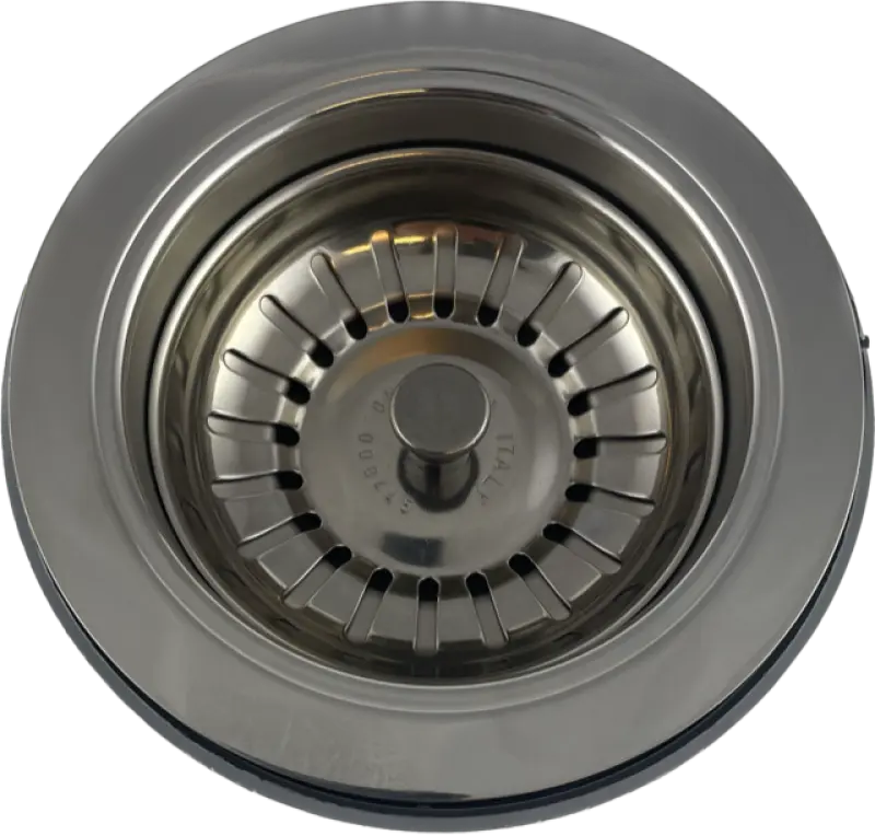 PB κλασικό σετ αποχέτευσης από χρώμιο για νεροχύτη κουζίνας με καλάθι βύσμα που κλείνει 1208956473