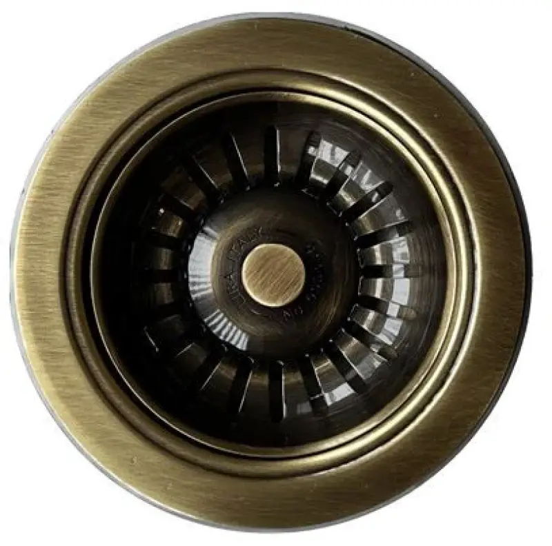 PB κλασικό σετ αποχέτευσης από μπρούντζο για νεροχύτη κουζίνας και καλαθάκι βύσματος μπρούντζινο με δυνατότητα κλειδώματος 1208956475