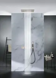 SB Square 316 Εντοιχισμένο Ντους Βροχής Velvet Temptation με LED χρωματοθεραπεία και καταρράκτη ματ λευκό 1208956743