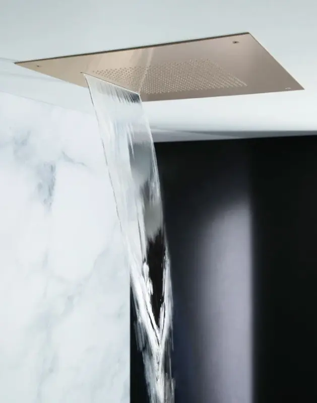 SB Square 316 Ενσωματωμένη ντουζιέρα Velvet Temptation και καταρράκτης από βουρτσισμένο PVD χαλκό 1208956751