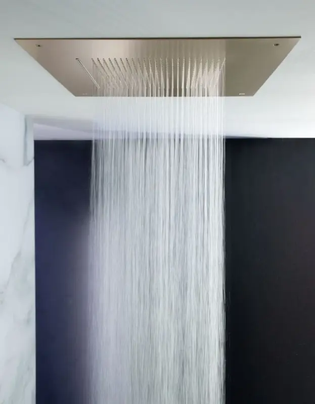 SB Square 316 Ενσωματωμένη ντουζιέρα Velvet Temptation και καταρράκτης από βουρτσισμένο PVD χαλκό 1208956751