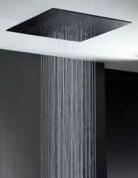 SB Square 316 Εντοιχιζόμενη Ντους Βροχής Velvet Temptation Dual flow μαύρο ματ 1208956764