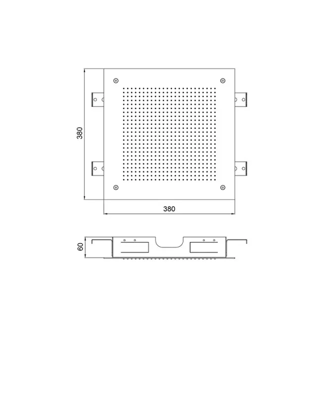 SB Square 316 Εντοιχισμένο Ντους Βροχής Velvet Temptation ματ μαύρο 1208956774