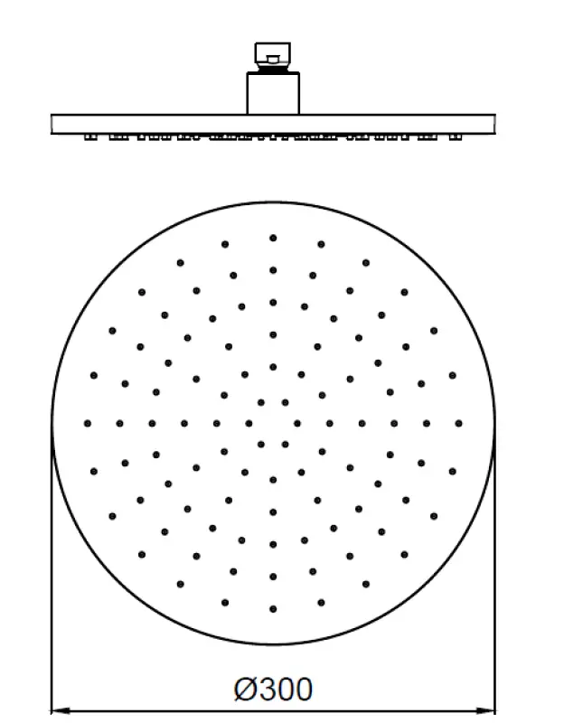 SB Round Εντοιχιζόμενο Σετ Ντους πλήρες από βουρτσισμένο ανοξείδωτο χάλυβα 1208956785