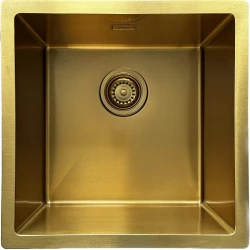 Μετάφραση van de tekst naar het Grieks: Ausmann Turt χρυσός νεροχύτης PVD NANO Gold 40x40 ενσωματωμένος, επίπεδης κατασκευής και επιφανειακής εγκατάστασης 1208956938