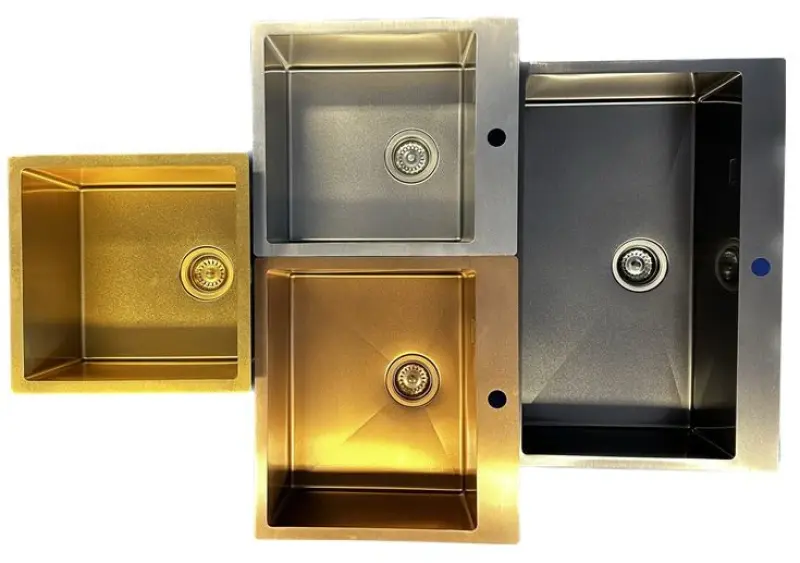 Ausmann Turt χάλκινο νεροχύτη 450x505mm με οπή για βρύση, επίπεδη κατασκευή και επιφανειακή εγκατάσταση 1208956959