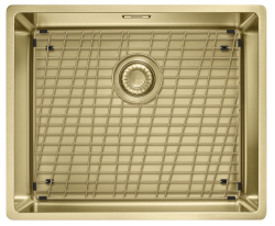 Franke Mythos Masterpiece BXM 210.50 PVD Χρυσός Νεροχύτης 500x410mm Επίπεδη κατασκευή και Υποκατασκευή 127.0674.362
