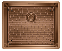 Franke Mythos Masterpiece BXM 210.50 PVD Χάλκινο Νεροχύτης 500x410mm Επίπεδη Κατασκευή και Υποδομή 127.0674.363