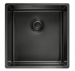 Franke Mythos Masterpiece BXM 210.40 PVD Gun Metal Νεροχύτης 400x410mm Επίπεδη Κατασκευή και Υποκατασκευή 127.0674.537