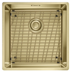 Franke Mythos Masterpiece BXM 210.40 PVD Χρυσός Νεροχύτης 400x410mm Επίπεδη Κατασκευή και Επικάλυψη 127.0674.582
