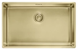 Franke Mythos Masterpiece BXM 210.68 Μεγάλο PVD Χρυσό 685x410mm Επίπεδη Κατασκευή και Υποδομή Νεροχύτης 127.0674.533