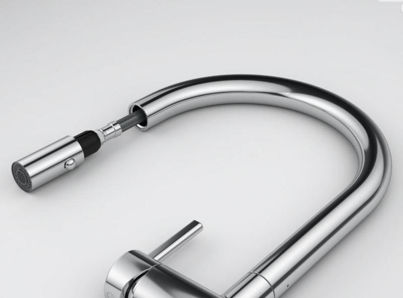 Φράνκε Active J Μπαταρία κουζίνας χρωμίου με αποσπώμενο εκνέφωμα 115.0653.401