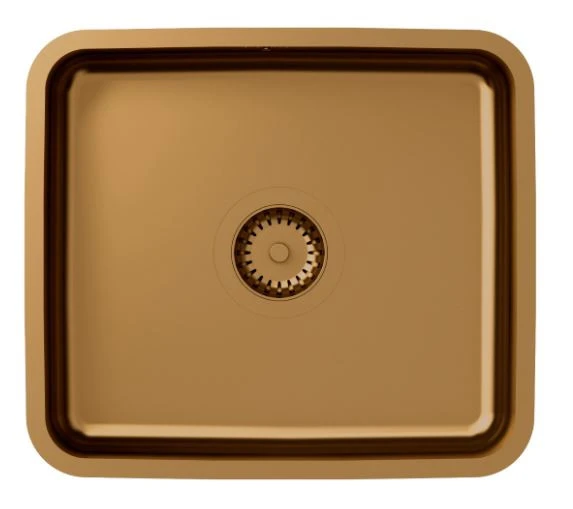 Aquadesign Oxford χάλκινος PVD ανοξείδωτος νεροχύτης 40x35εκ εντοιχισμένος 1208957202