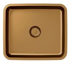 Aquadesign Oxford χάλκινος PVD ανοξείδωτος νεροχύτης 40x35εκ εντοιχισμένος 1208957202