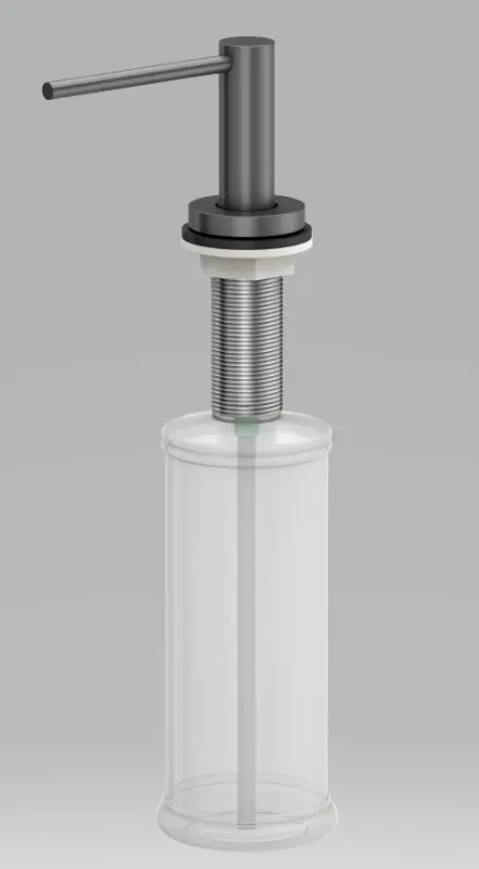 Quadri Swindon Luxe Εντοιχιζόμενη Διανομέας Σαπουνιού gun metal επαναγεμιζόμενη από πάνω 1208957212