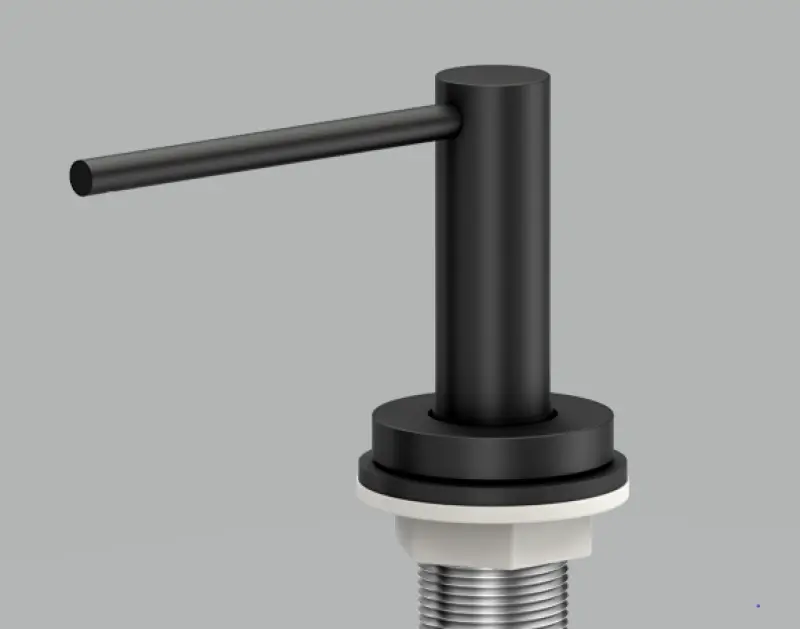 Quadri Swindon Luxe Ενσωματωμένος Διανομέας Σαπουνιού ματ μαύρο, επαναγεμιζόμενος από πάνω 1208957213