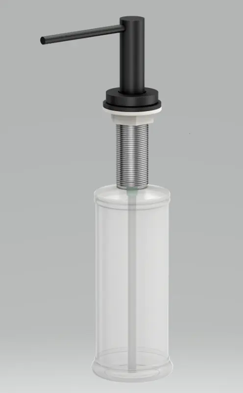 Quadri Swindon Luxe Ενσωματωμένος Διανομέας Σαπουνιού ματ μαύρο, επαναγεμιζόμενος από πάνω 1208957213