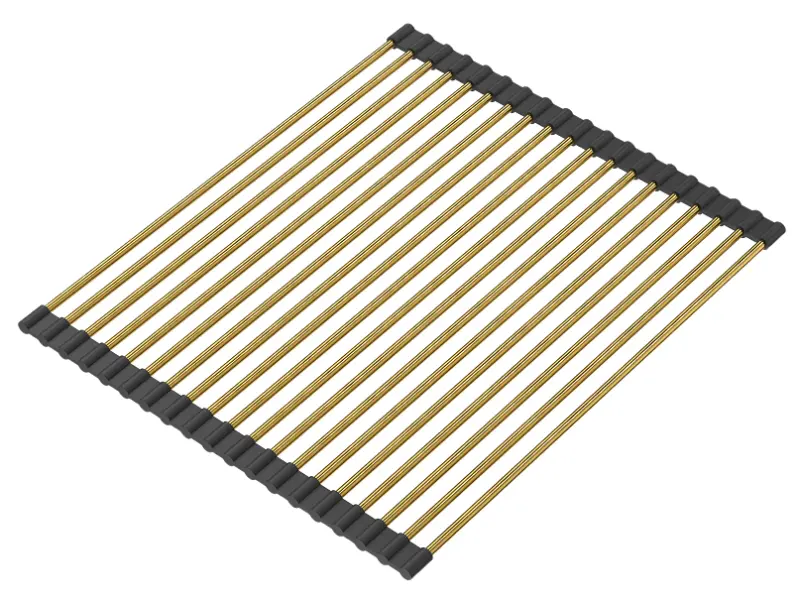 Quadri χρυσό ρολό χαλάκι πάνω και voor in de spoelbak 43 x 32 cm 1208957223