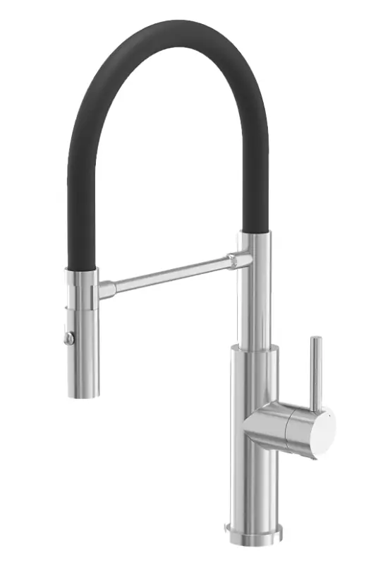 Quadri Chester κουζινική μπαταρία με εύκαμπτο ρουξούνι και ντους με 2 τύπους ροής, ανοξείδωτο ατσάλι 1208957226