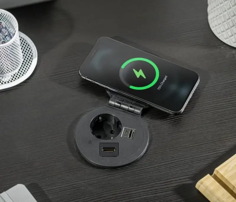 Indux Cover ενσωματωμένη γείωση λευκής κουζίνας σε επιφάνεια εργασίας με ανταλλακτικές συνδέσεις 1208957398