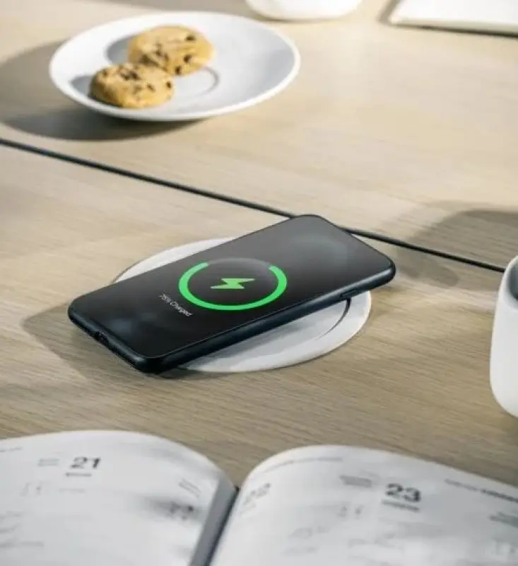 Indux Push ανασυρόμενη πρίζα κουζίνας μαύρη στον πάγκο εργασίας με 4 πρίζες, 2 x USB, 2 x RJ45 και ασύρματη φόρτιση 1208957420.