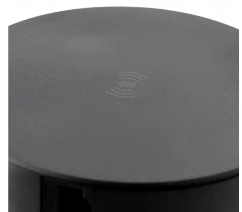 Indux Push υποβασμένη γείωση κουζίνας μαύρη πρίζα σε επιφάνεια εργασίας με 4 πρίζες, 2 x USB, 2 x RJ45 και ασύρματη φόρτιση 1208957421