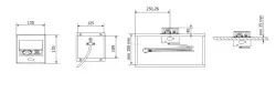 Indux Flip Small κουζινική πρίζα με γείωση στον πάγκο ή την ανώτερη ντουλάπα, ματ λευκό χρώμα με 2 φορτιστές USB 1208957423