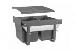 Κάδος απορριμμάτων κουζίνας Garbi Sorter S-45-2-15, ενσωματωμένος με 2 x 15 λίτρα κάδους απορριμμάτων εξαιρετικά χαμηλός 1208957444.