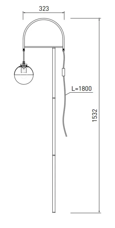 Διακόσμηση Abies από μπρούντζο χρυσή δαπέδου λάμπα με μαύρη μαρμάρινη βάση 7573