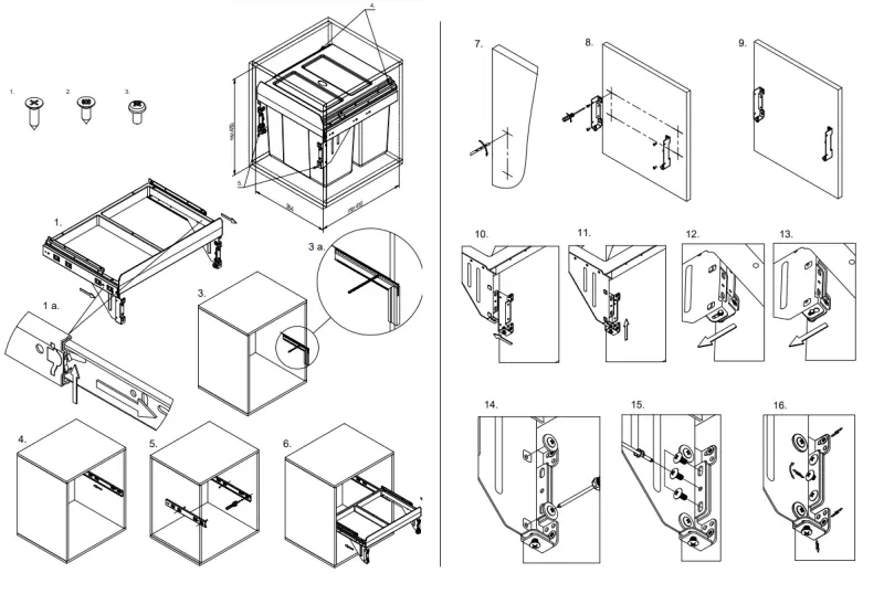 Σύστημα ενσωμάτωσης απορριμμάτων Garbi Carrier C-40-2 με δικούς του οδηγούς και 2 κάδους απορριμμάτων 2 x 16 λίτρα 1208957462