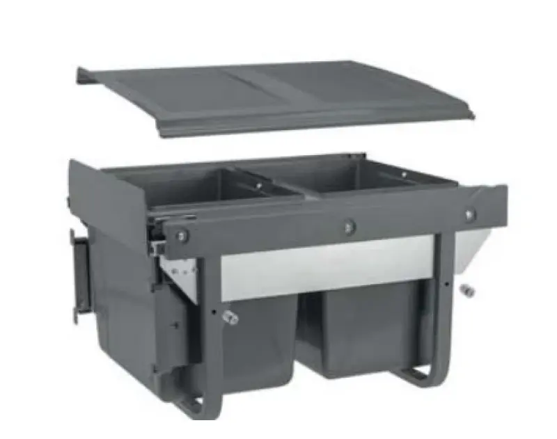 Σύστημα απορριμμάτων εντοιχισμού Garbi Carrier C-45-2 με δικούς του οδηγούς και 2 κάδους απορριμμάτων 2 x 15 Λίτρα 1208957467