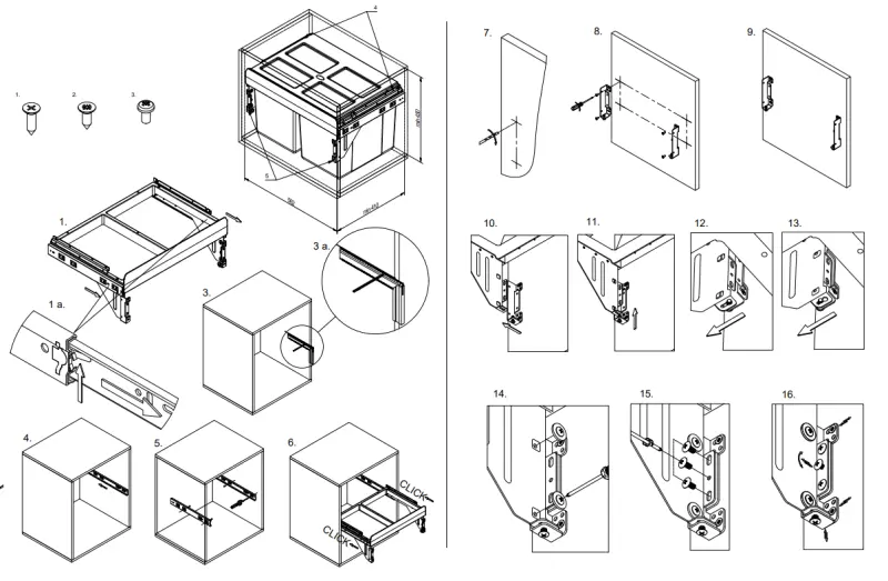 Garbi Carrier C-60-2 ενσωματωμένο σύστημα απορριμμάτων με δικούς του οδηγούς και 2 κάδους απορριμμάτων 2 x 27 λίτρα 1208957468