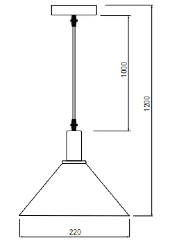 Διακόσμηση Privé σύγχρονο κρεμαστό φωτιστικό από χρυσό ορείχαλκο κωνικό 7610