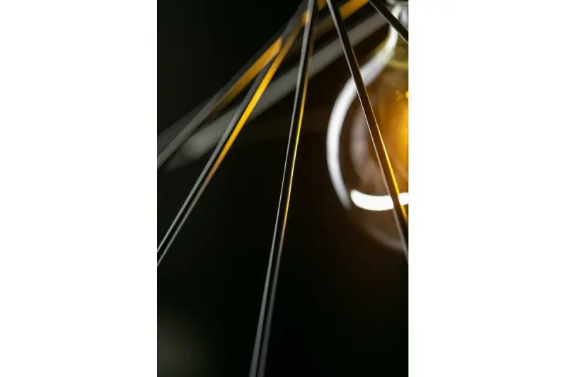 Διακοσμητική κρεμαστή λάμπα από μαύρο σύρμα Decor Tilia 7849