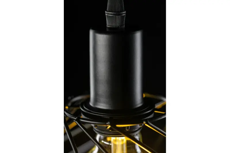 Διακοσμητική κρεμαστή λάμπα από μαύρο σύρμα Decor Tilia 7849