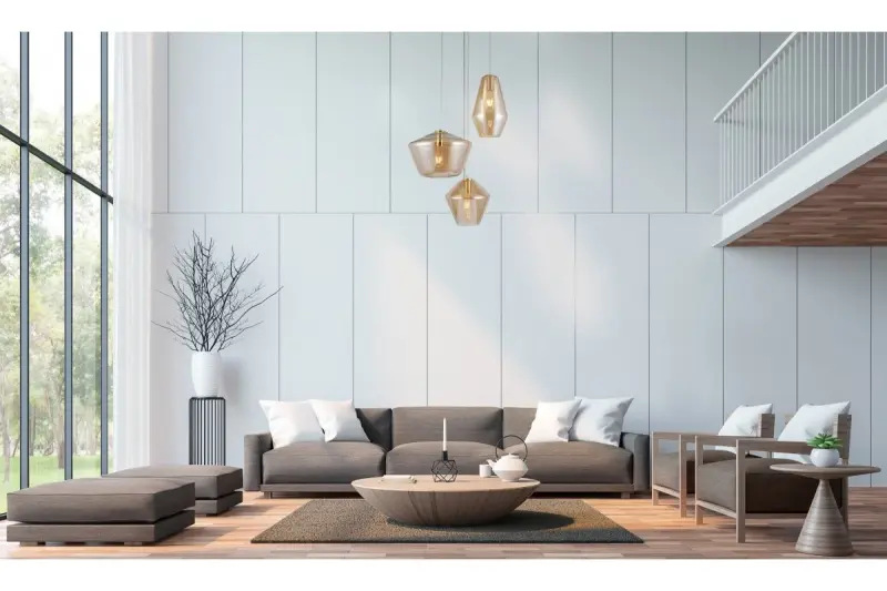 Διακοσμητική Lime 1467 mm υψηλή μοντέρνα χρυσή κρεμαστή λάμπα με 3 πηγές φωτός 7983