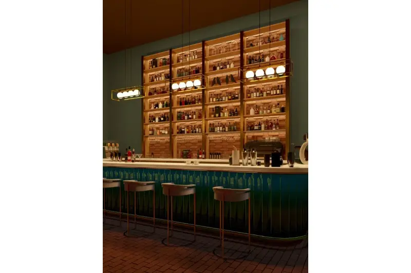 Διακοσμητικό φωτιστικό οροφής Avelin με χρυσό ορθογώνιο πλαίσιο πλάτους 80 cm 2287.