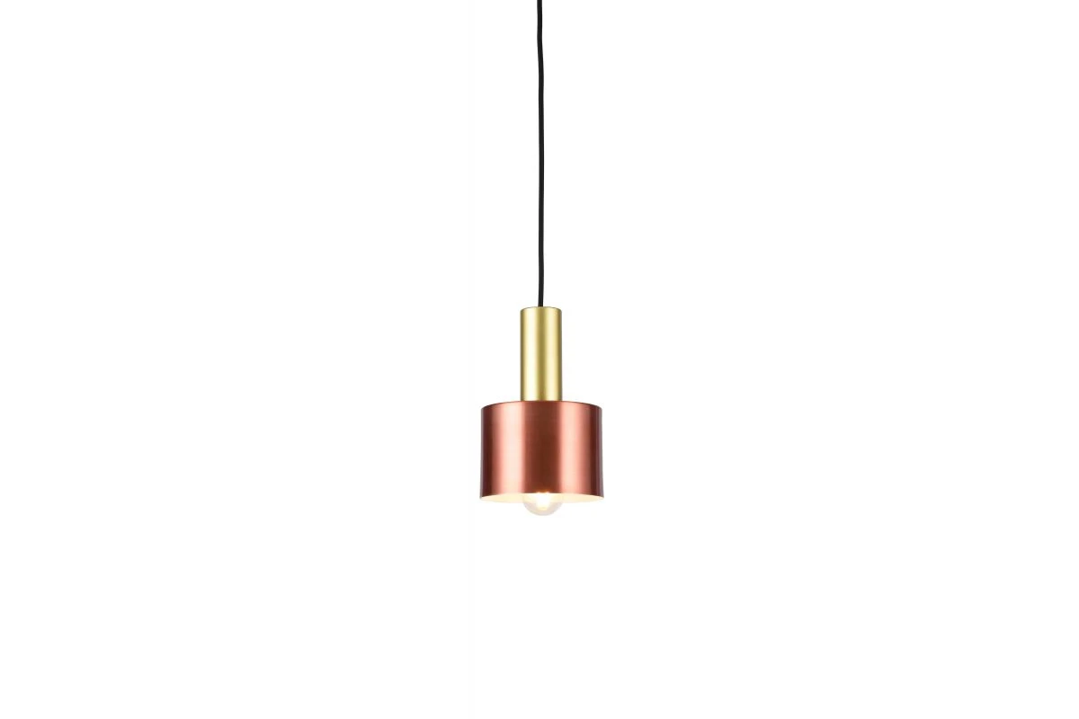 Deco Selvia κρεμαστό φωτιστικό χαλκός με ορειχάλκινη επένδυση διάμετρος 12 cm 3208