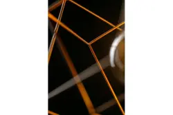 Διακοσμητικό Ροζ χρυσό γεωμετρικό κρεμαστό φωτιστικό αποτελούμενο από 2 ορειχάλκινους κύβους 3376