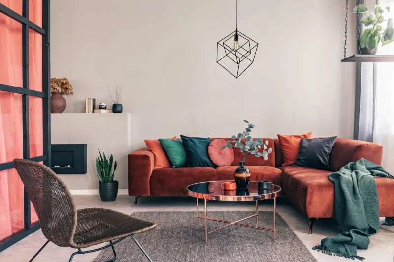 Decor Rosa μαύρο γεωμετρικό κρεμαστό φωτιστικό αποτελούμενο από 2 μαύρους κύβους 3437