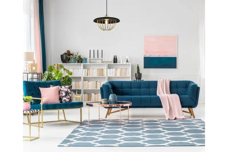 Decοr Tulip μοντέρνο κρεμαστό φωτιστικό με μαύρο μεταλλικό πλαίσιο και χρυσό συρμάτινο κλουβί 3444