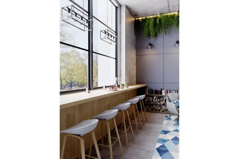 Decor Diu μαύρο γεωμετρικό κρεμαστό φωτιστικό με 4 πηγές φωτός πλάτος 60 εκατοστά 3635