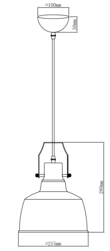 Η διακοσμητική μοντέρνα μαύρη χρυσή κρεμαστή λάμπα Monroe 6958.