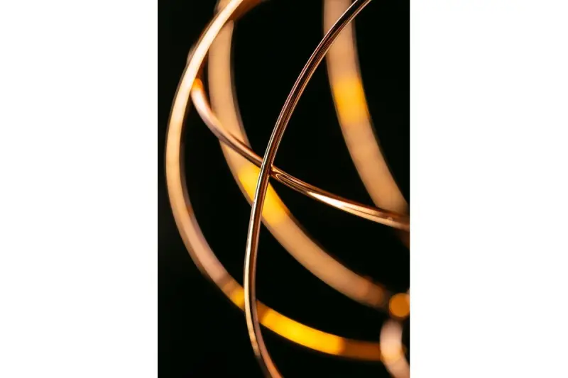 Διακοσμητικό Viela συρματόσχοινο κρεμαστό φωτιστικό σφαιρικό χαλκός διάμετρος 27,5 εκ 7047