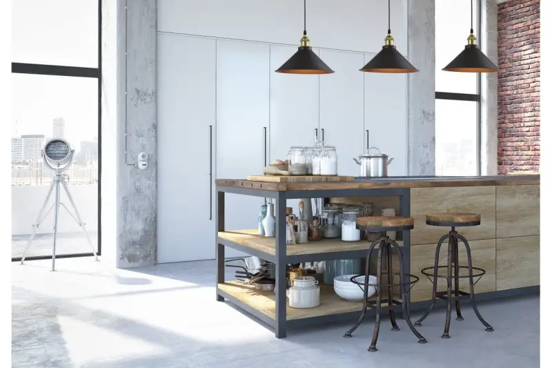 Deco Mani μαύρο χρυσό μεταλλικό κρεμαστό φωτιστικό διάμετρος 30 cm 4076