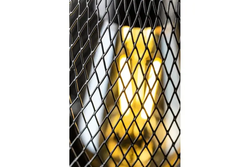 Διακοσμητικό Xalis κρεμαστό φωτιστικό μαύρο σύρμα με μεταλλικό περίγραμμα, διάμετρος 18,5 cm 7320